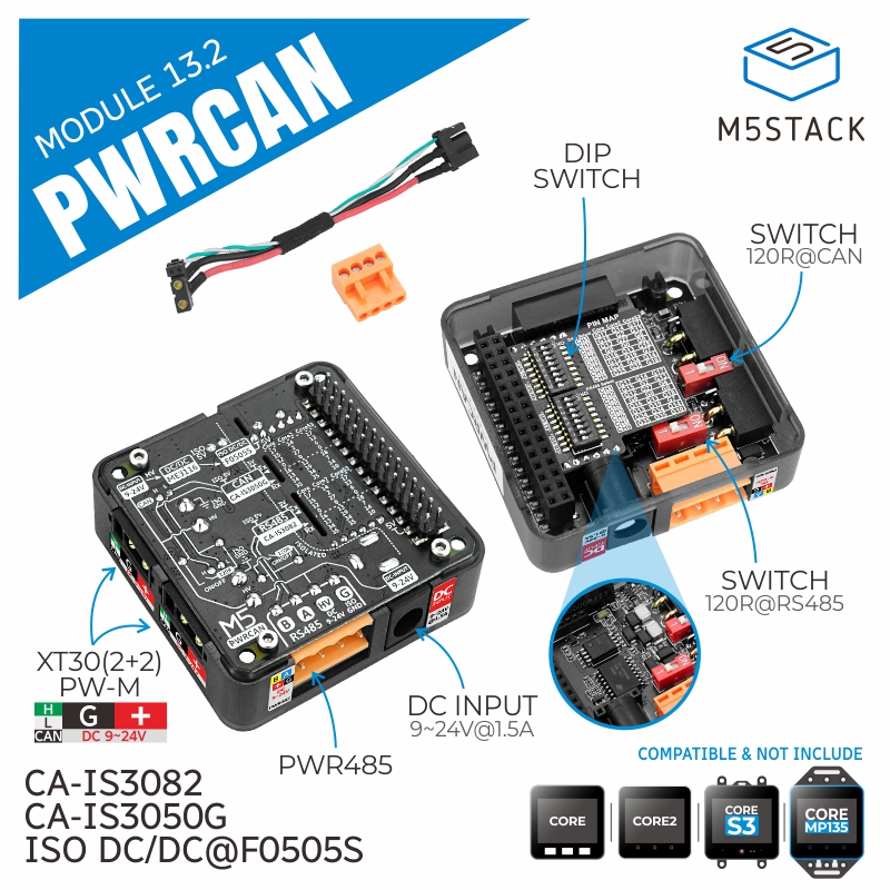 M5Stack Resmi PWRCAN 13.2 Modü - M5Stack incelemesi ve fiyatı